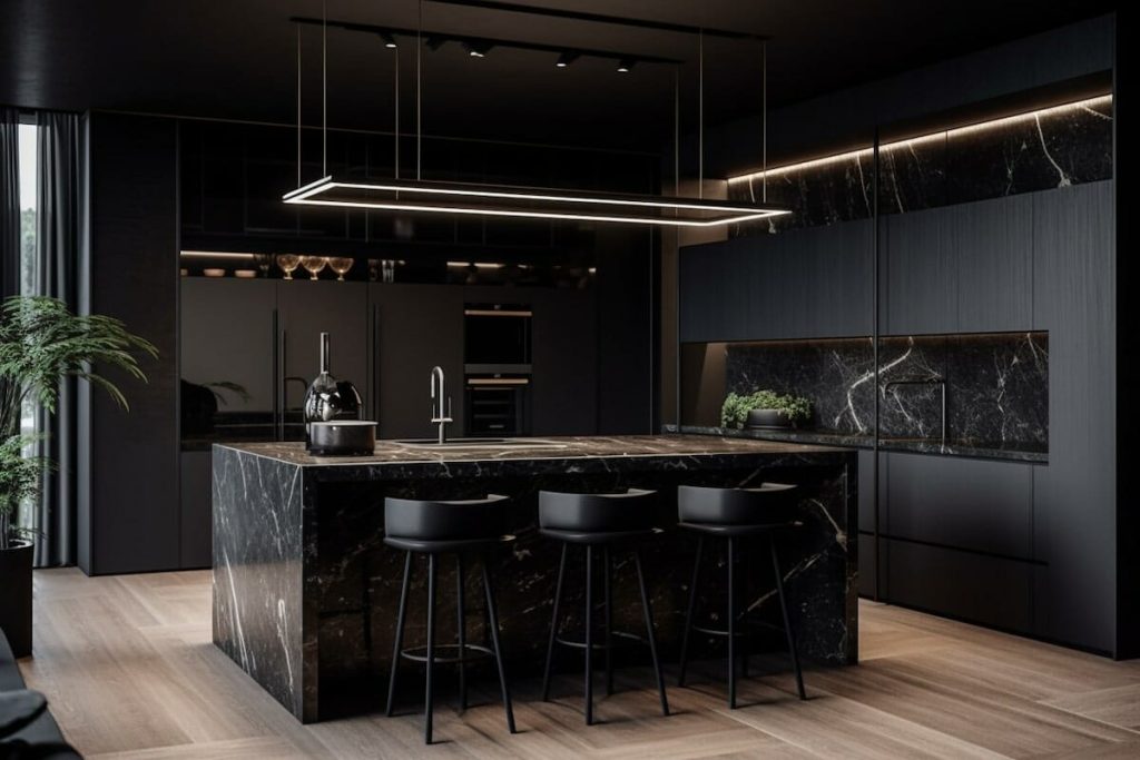 Black kitchen, designing a black kitchen involves careful consideration of various elements such as color schemes