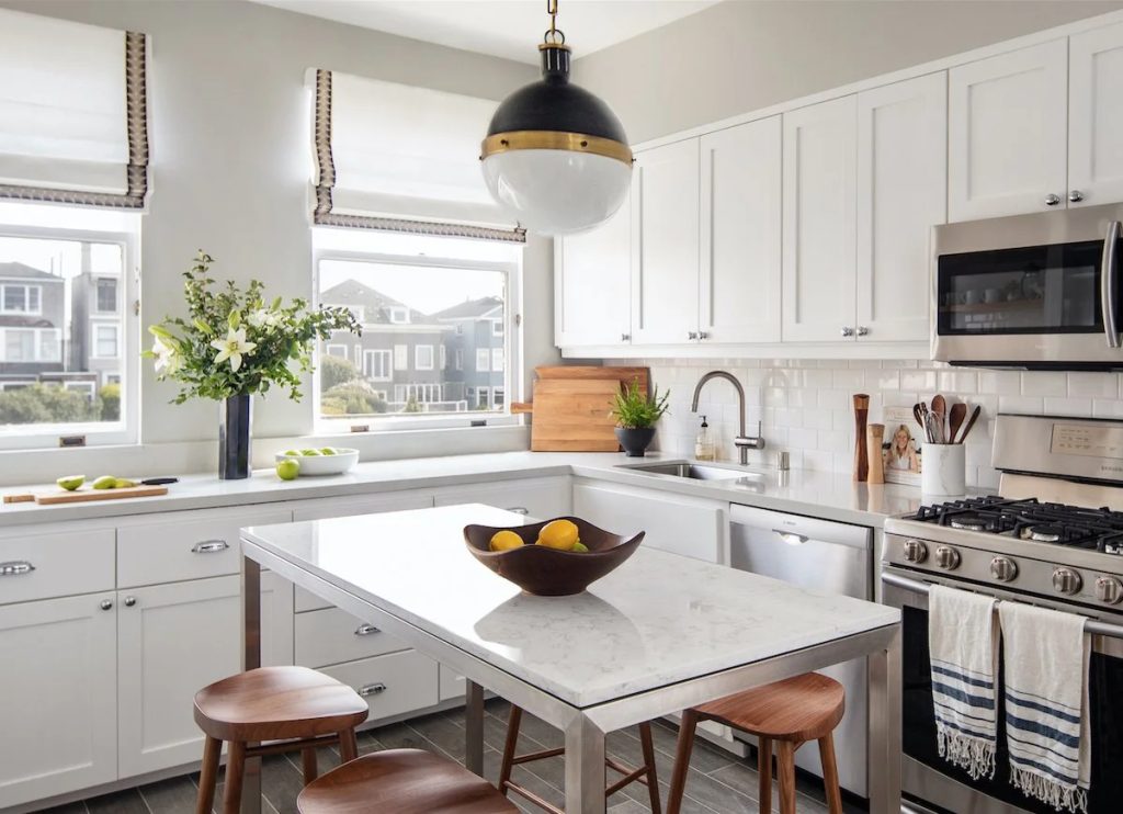 Modern small kitchen with island, designing and decorating a modern small kitchen with an island can transform