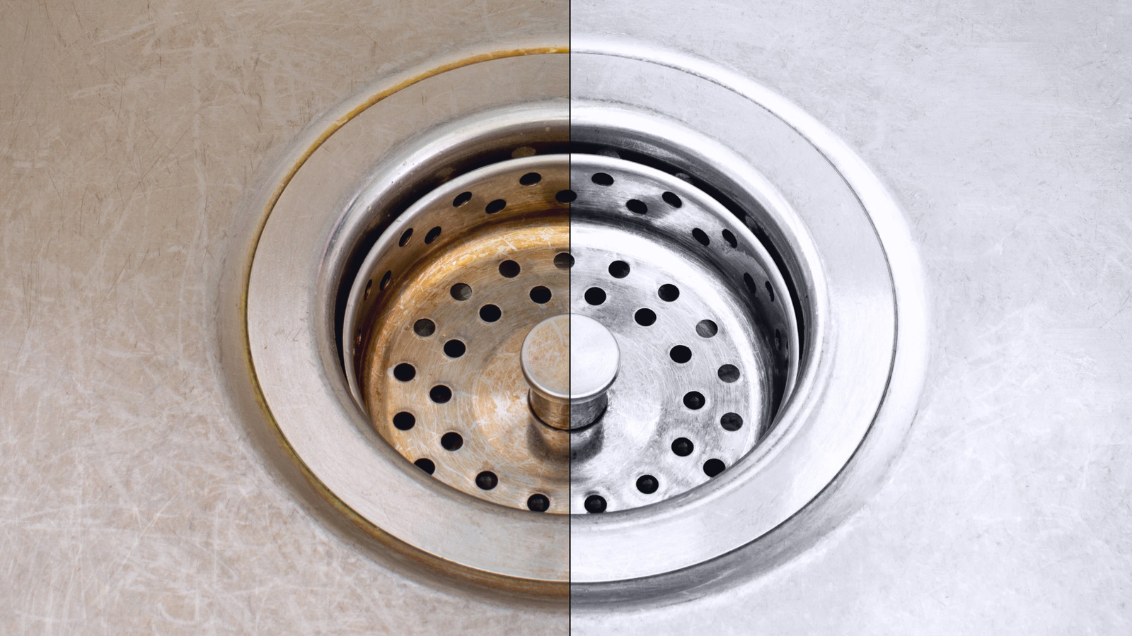 Cleaning kitchen sink drain