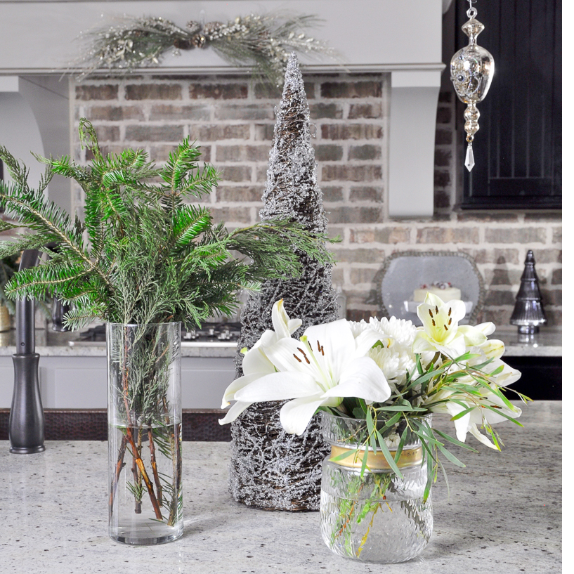 kitchen island christmas decor