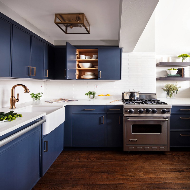 Blue kitchen cabinet ideas