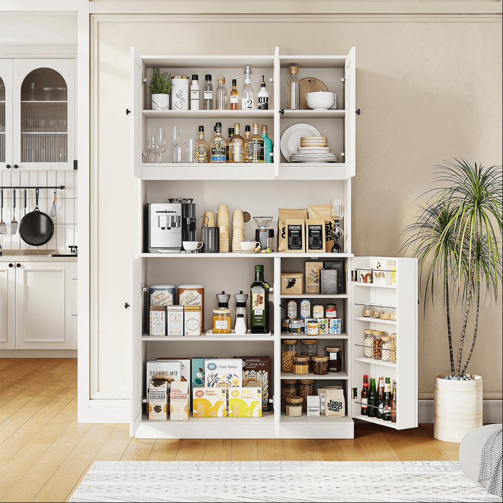 Small kitchen pantry cabinet