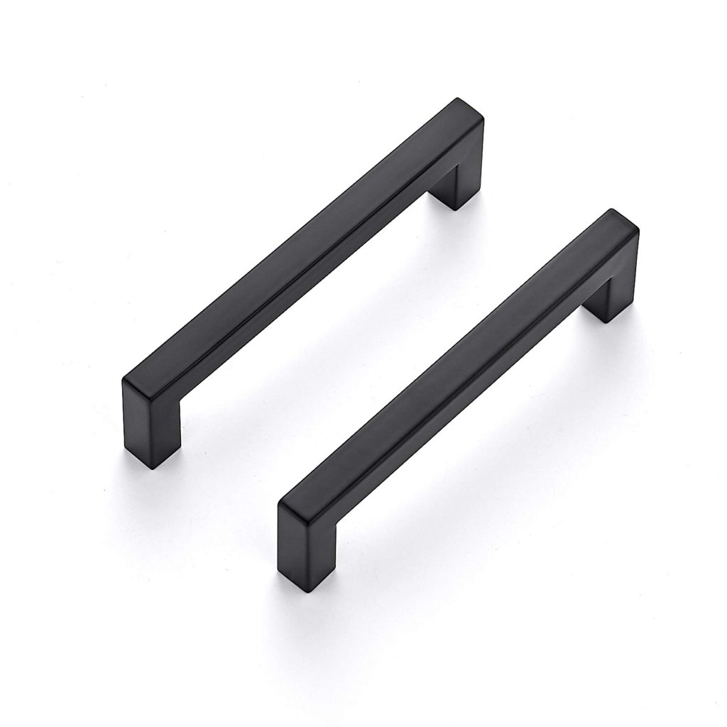 Black kitchen cabinet handles