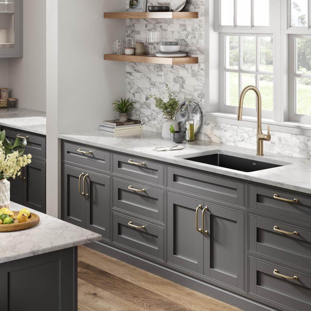 Kitchen sink with cabinet