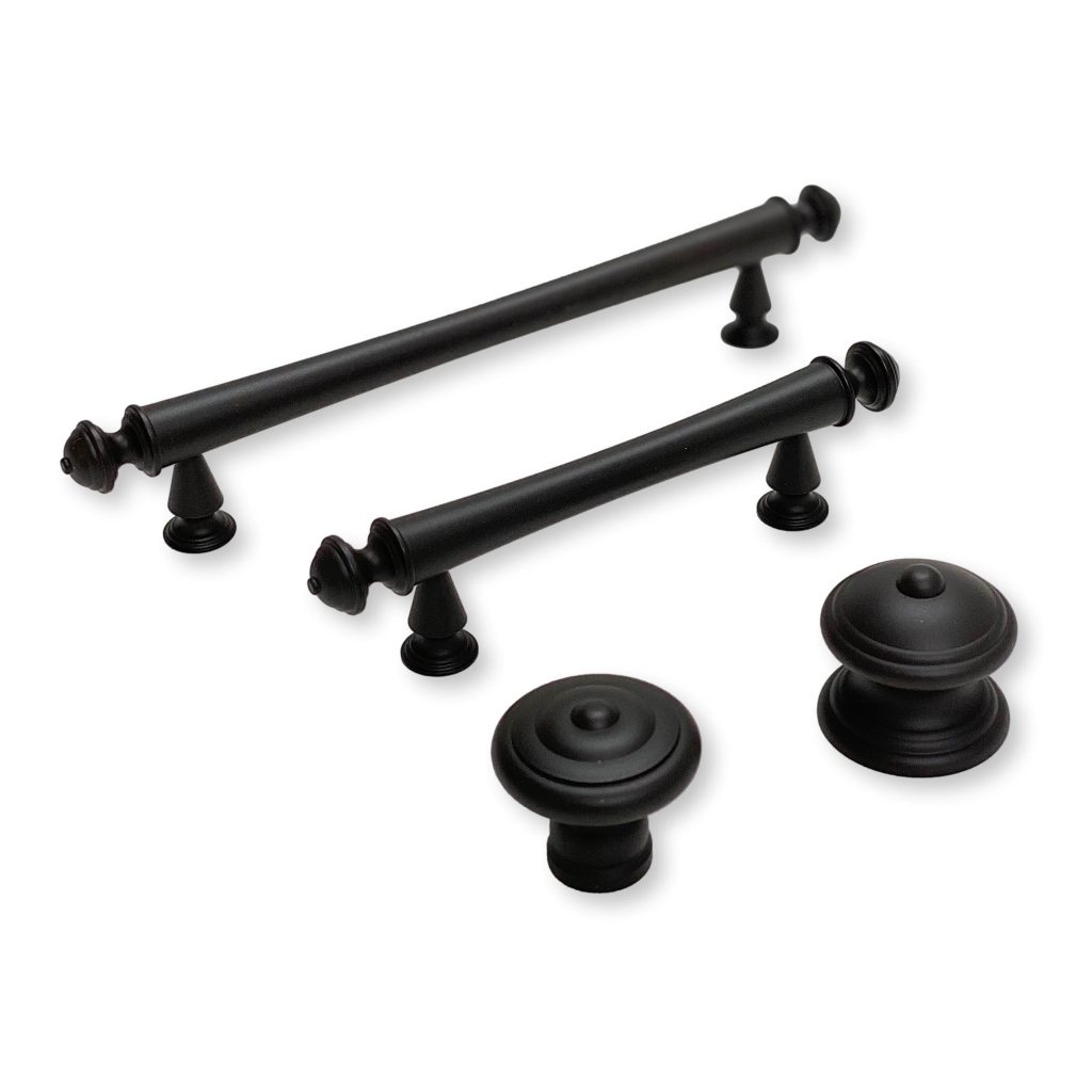 Black kitchen cabinet handles