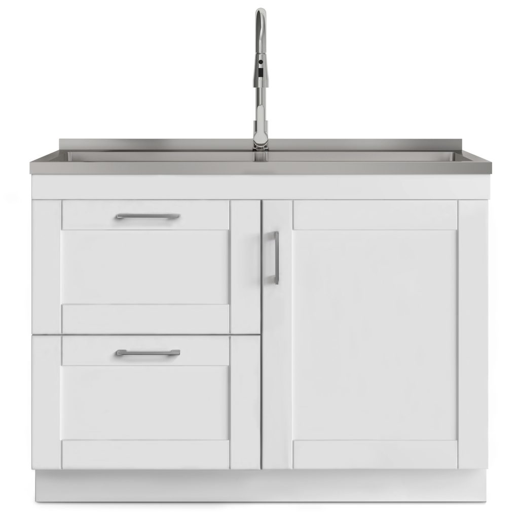 Kitchen sink with cabinet