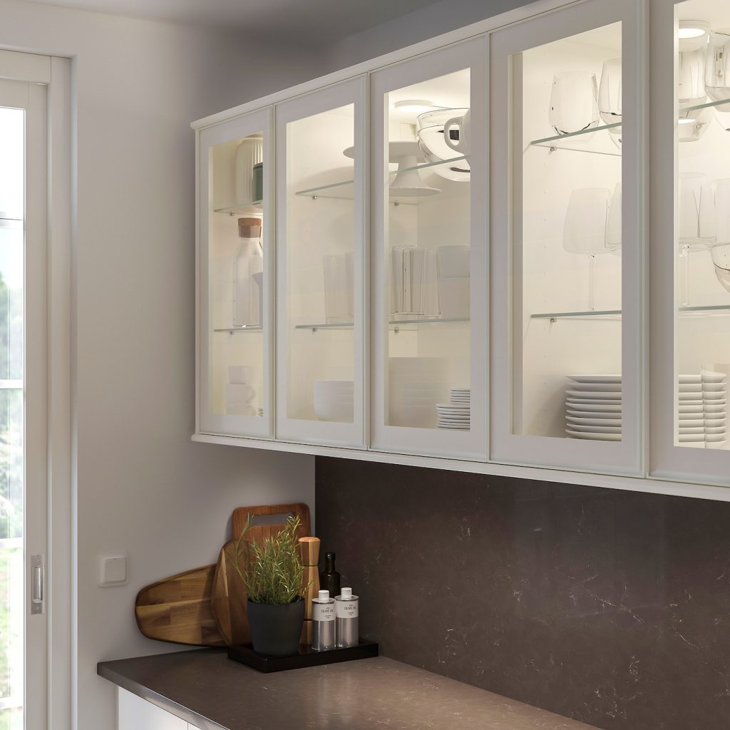 Kitchen cabinet glass