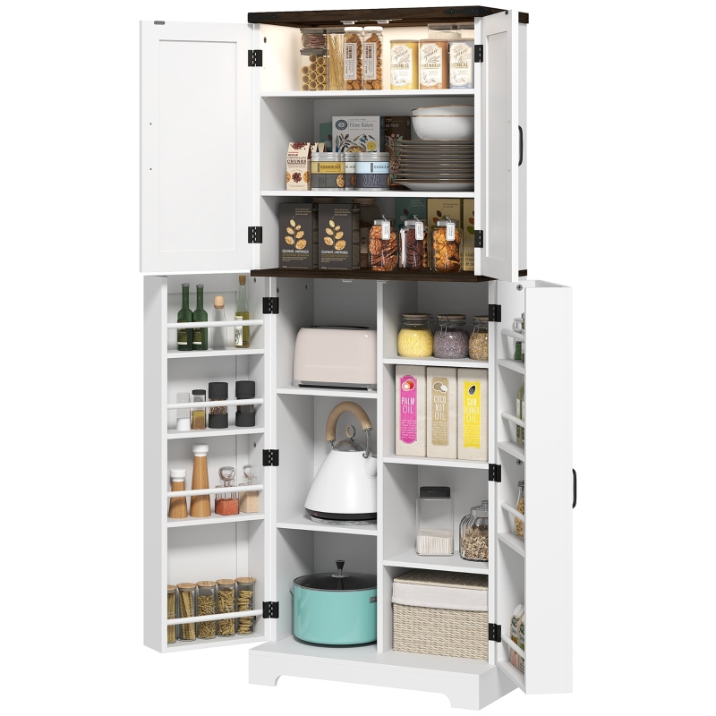 Tall kitchen pantry cabinet