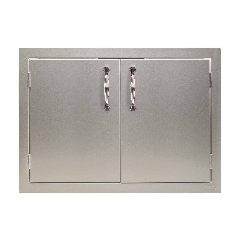 Outdoor kitchen cabinet doors