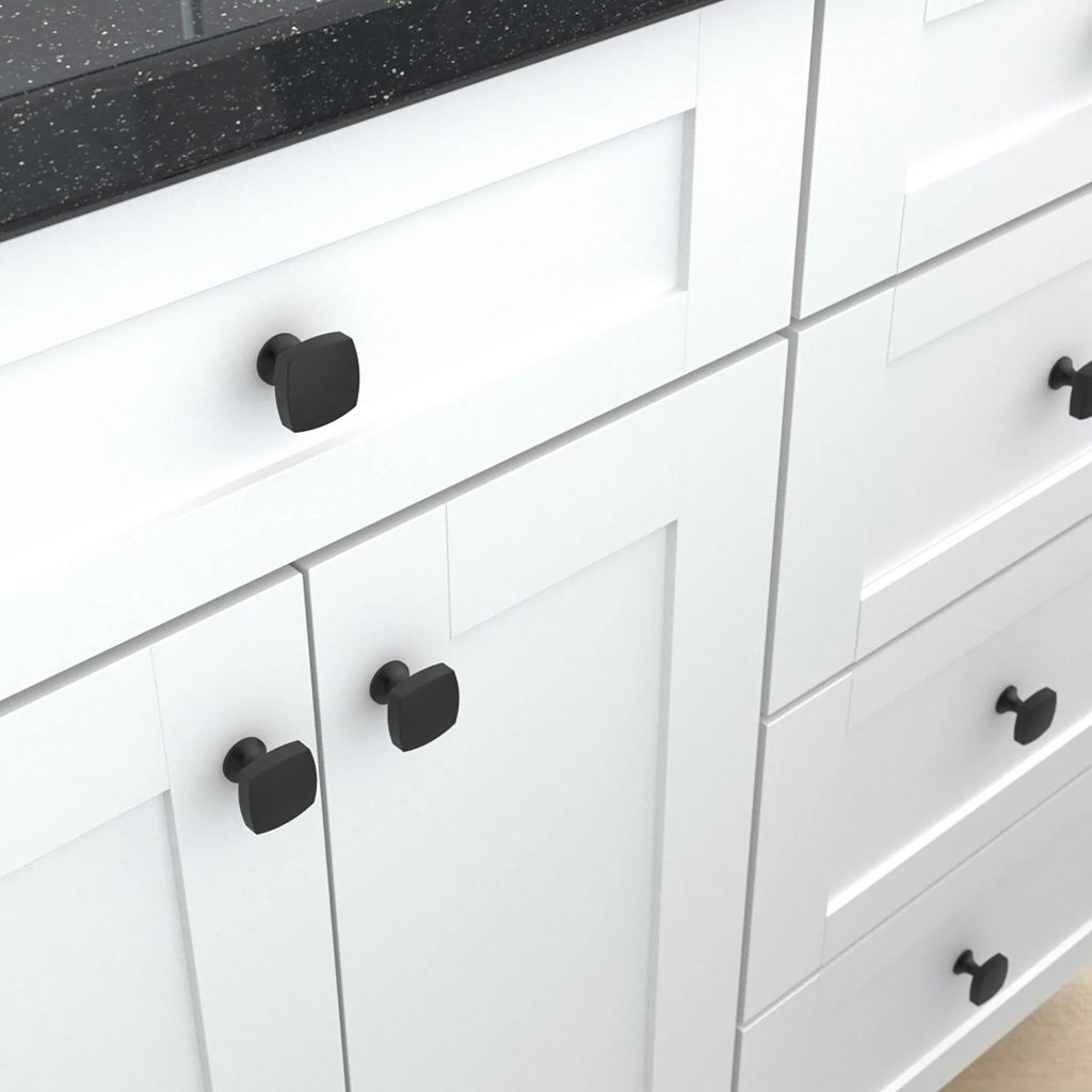 black kitchen cabinet knobs