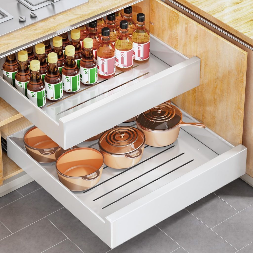 kitchen cabinet organization layout