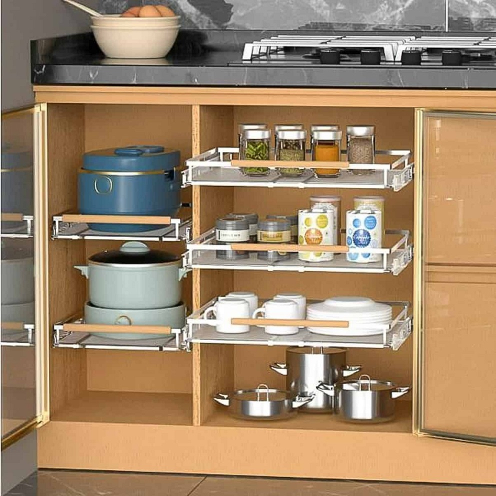 kitchen cabinet organization layout