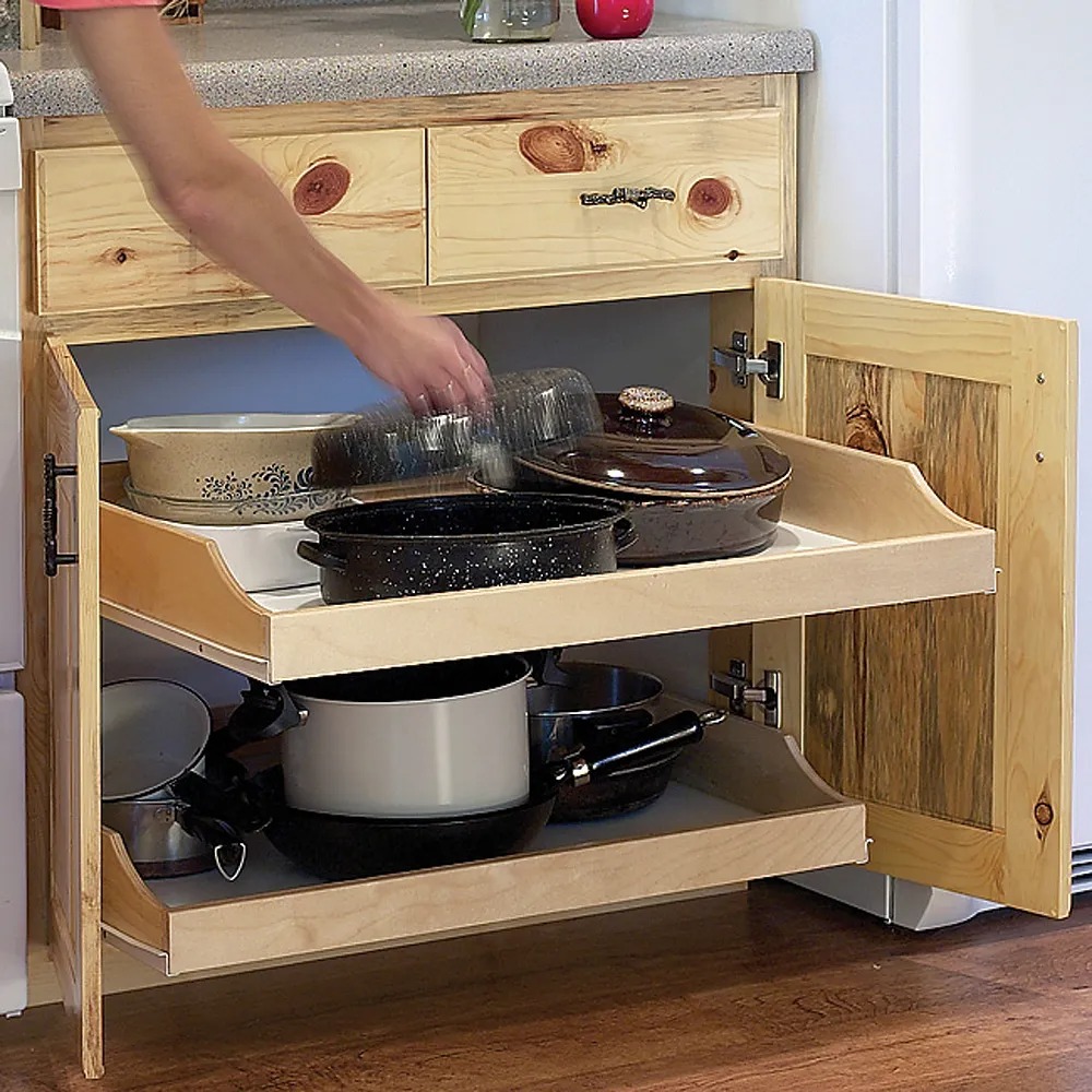 kitchen cabinet slide out shelves