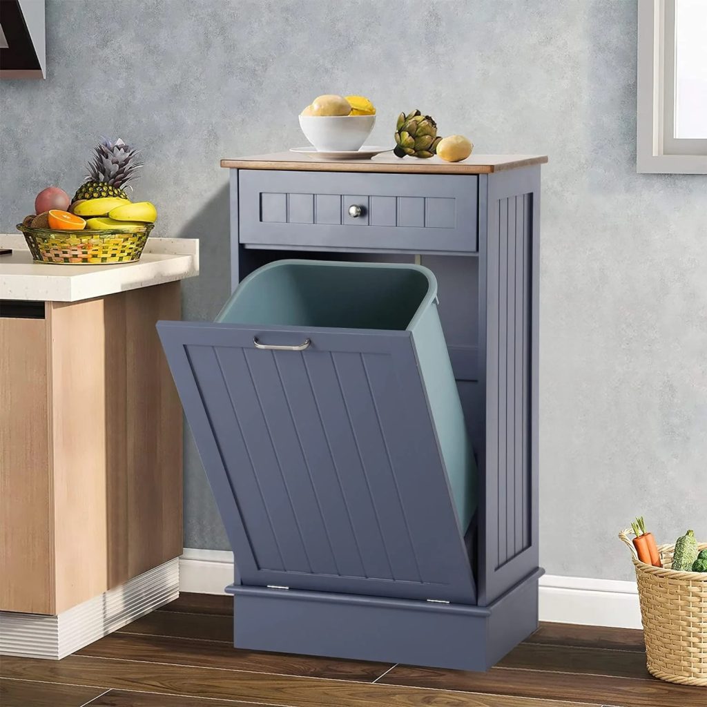 kitchen trash cabinet