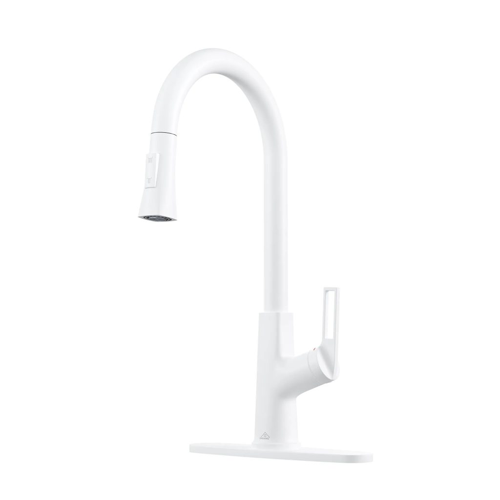 white kitchen faucets