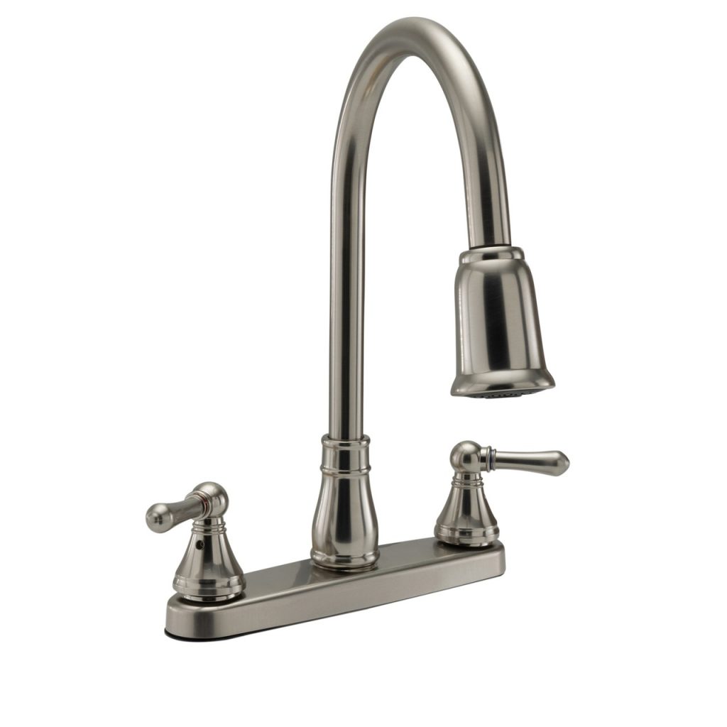 brushed nickel kitchen faucets