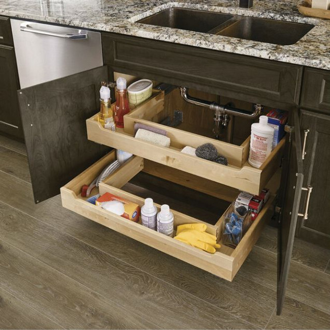 Kitchen sink with cabinet