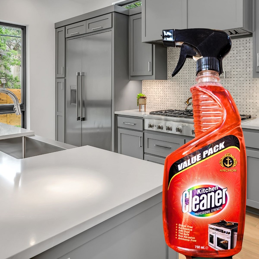 Kitchen cabinet degreaser