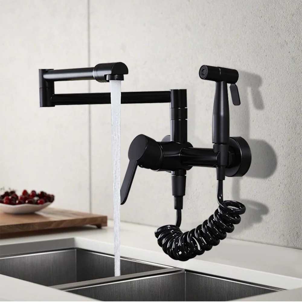 wall mounted kitchen faucets